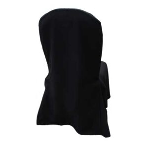 Chair Cover, Black Poly Broad Back
