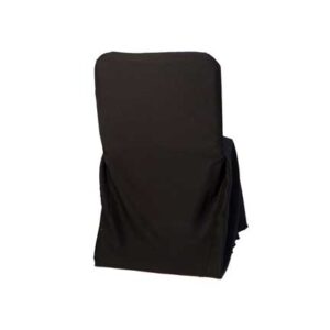 Chair Cover, Black Poly Convention Style