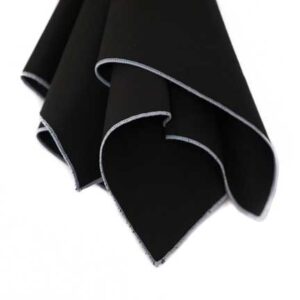 Napkin, Black with White Edge