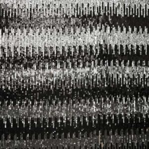 Tablecloth, Boutique Collection - Black and Silver Sequin