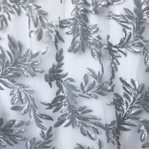 Tablecloth, Boutique Collection - Brilliance Leaf Silver