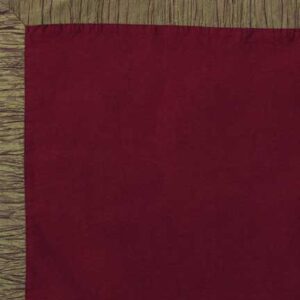 Napkin, Burgundy Taffeta with Crushed Edge