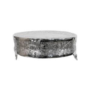 Cake Plateau - Silver Round, 22" Diameter