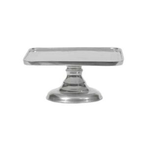 Cake Stand - Silver Footed, Square, 15" x 15"