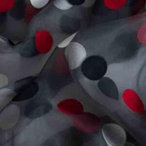 Tablecloth, Circus Sheer - Black and Red