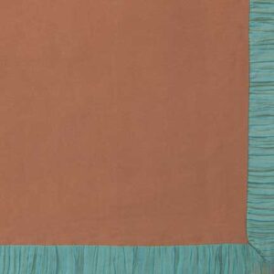 Napkin, Cocoa Iridescent with Tiffany Blue Edge