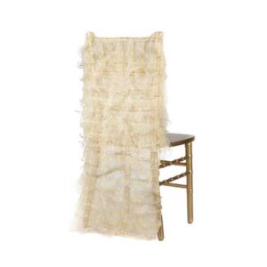 Embellishments, Chair Back Ruffle - Gold