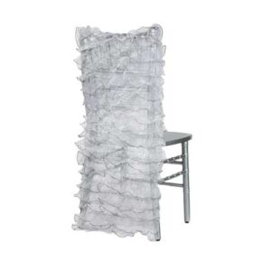 Embellishments, Chair Back Ruffle - Silver