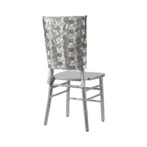 Embellishments, White Deco Sequin Chair Back
