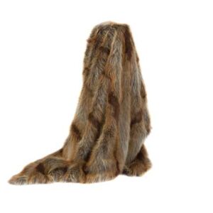 Throw, Faux Fur Red Fox