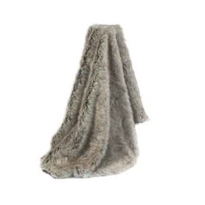 Throw, Faux Fur Silver Fox