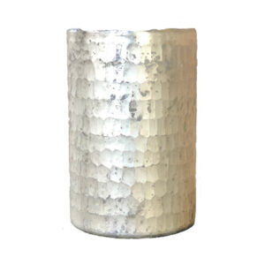 Mercury Glass - Frost Cobblestone Votive 6.5"