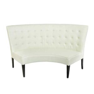 Furniture, Curved Bench - Ivory