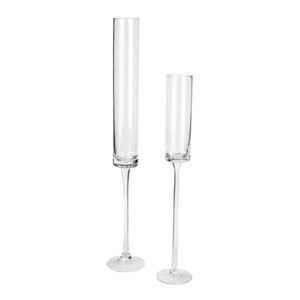 Stemmed Glass Cylinders