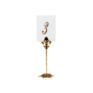 Gold Fleur de Lis Card Holder