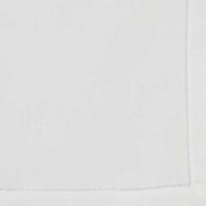 Napkin, Hemstitched 100% Linen - White