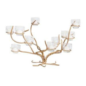 Iron Branch Candelabra - Gold