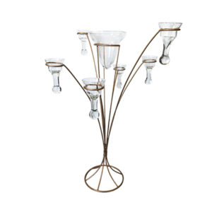 Iron Candle Fountain - Gold