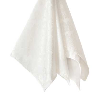 Napkin, Ivory Noble Damask - Linen Effects