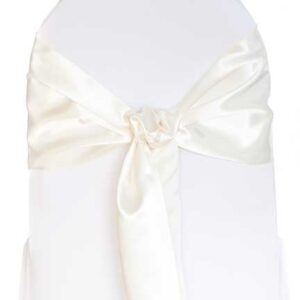 Sash, Ivory Satin