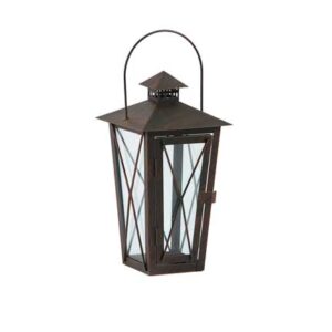 Lantern, Brown 12"