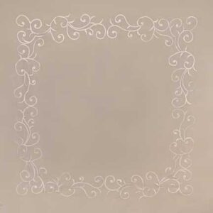 Tablecloth, Laura's Ivory Embroidered Sheer