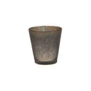 Mercury Glass - Hammered Smoke Votive