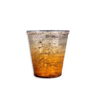 Mercury Glass - Stone Amber Votive