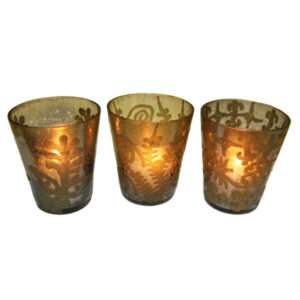 Mercury Glass - Flora Votive (Assorted)