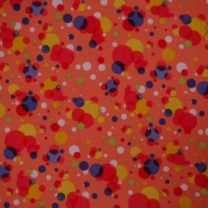 Tablecloth, Orange Bubbles