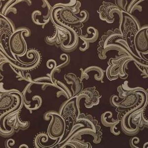 Napkin, Paisley Chocolate and Green