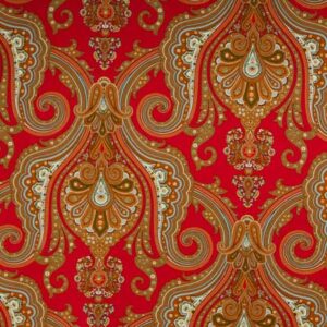 Tablecloth, Paisley - Red