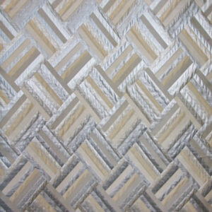 Tablecloth, Metallic Parquet - Silver