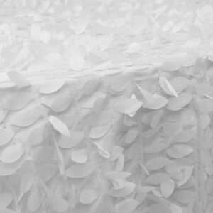 Tablecloth, Petal Taffeta - White