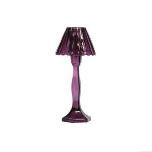 Purple Crystal Candle Lamp