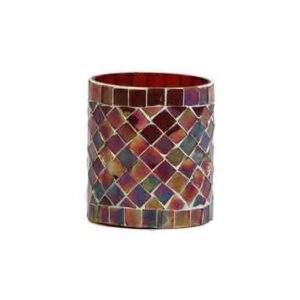 Red Mosaic Votive
