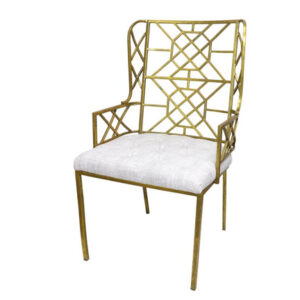 Furniture, Regency Chair - Gold