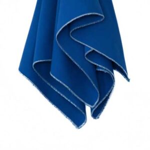 Napkin, Royal Blue with Silver Metallic Edge