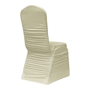 Chair Cover, Ruched - Ivory