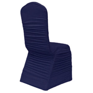 Ruched Chair Cover - Navy