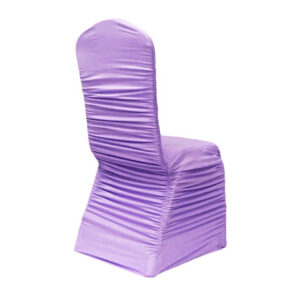 Ruched Chair Cover - Violet