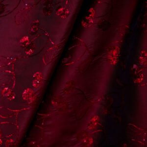 Tablecloth, Sequin Burgundy Plums