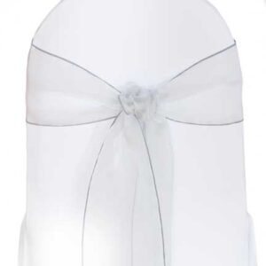 Sash, Silver Sparkle Sheer