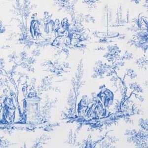 Napkin, Toile Blue