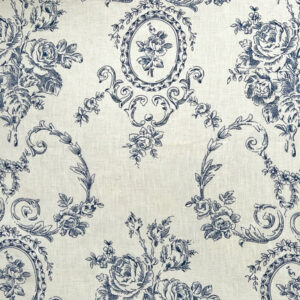 Napkin, Toile Navy Floral 100% Linen