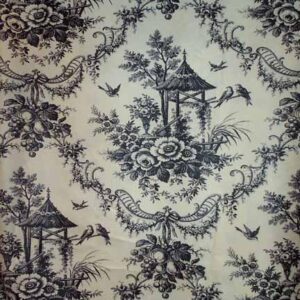 Tablecloth, Toile - Black on White