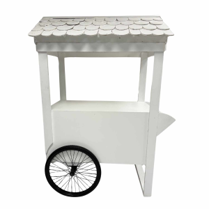 White Serving Cart