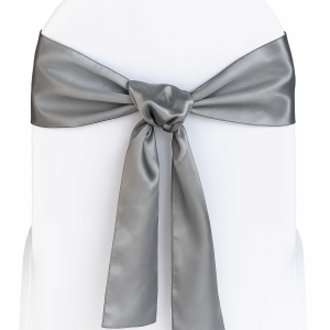 Sash, Satin - Silver