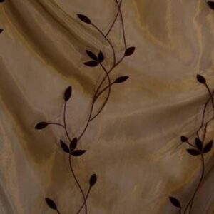 Tablecloth, Velvet Leaf Sheer - Chocolate