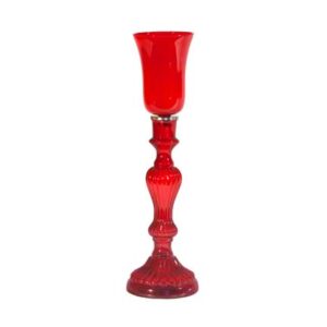 Vintage Candlestick, Red